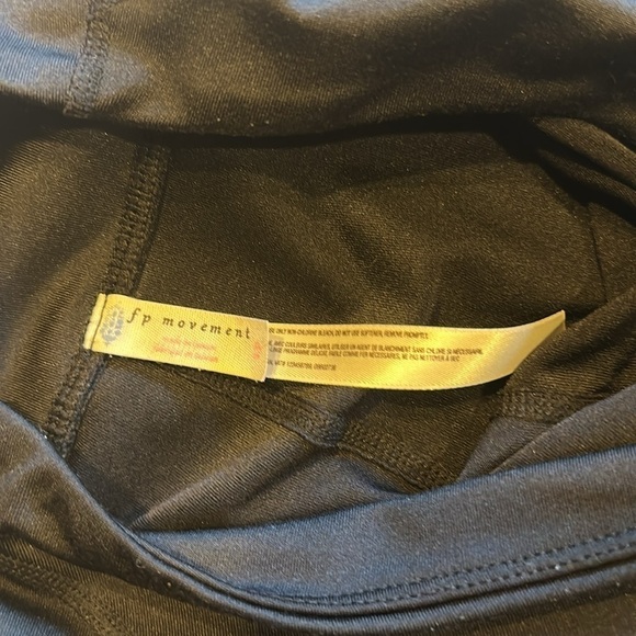 Free People Movement black side mesh leggings yoga pants with design high waist - Picture 8 of 8